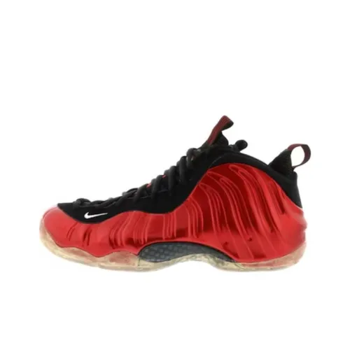 Nike Air Foamposite One Vintage Basketball Shoes Men High-Top Metal Red