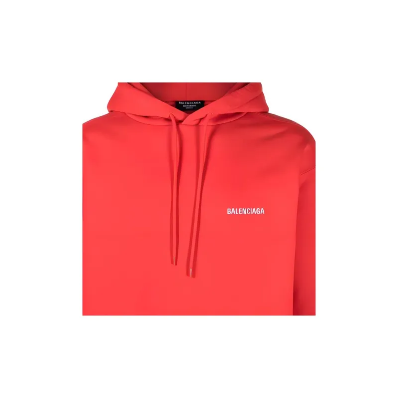 Balenciaga Back Logo Regular Fit Hoodie-3