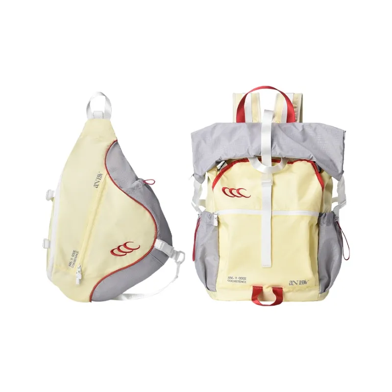 COEXISTENCE Polyester Stain Resistant Water Repellent Backpack Tubas Unisex Yellow-6