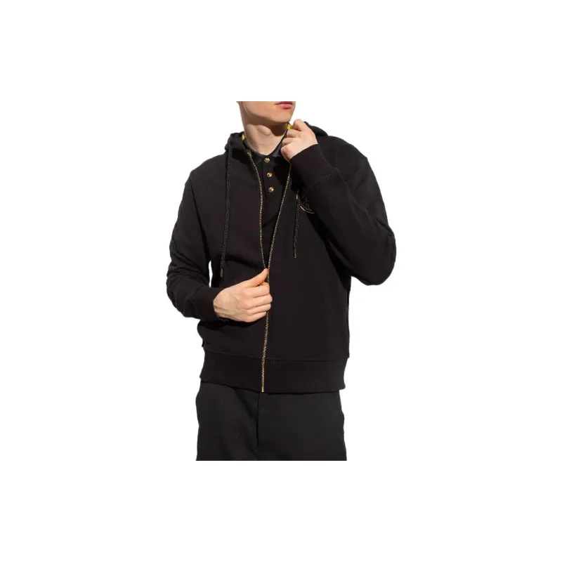 VERSACE Zip Up Drawstring Hoodie-3