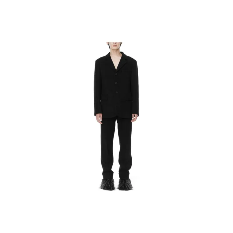 WE11DONE Suit Trousers Men Black-2