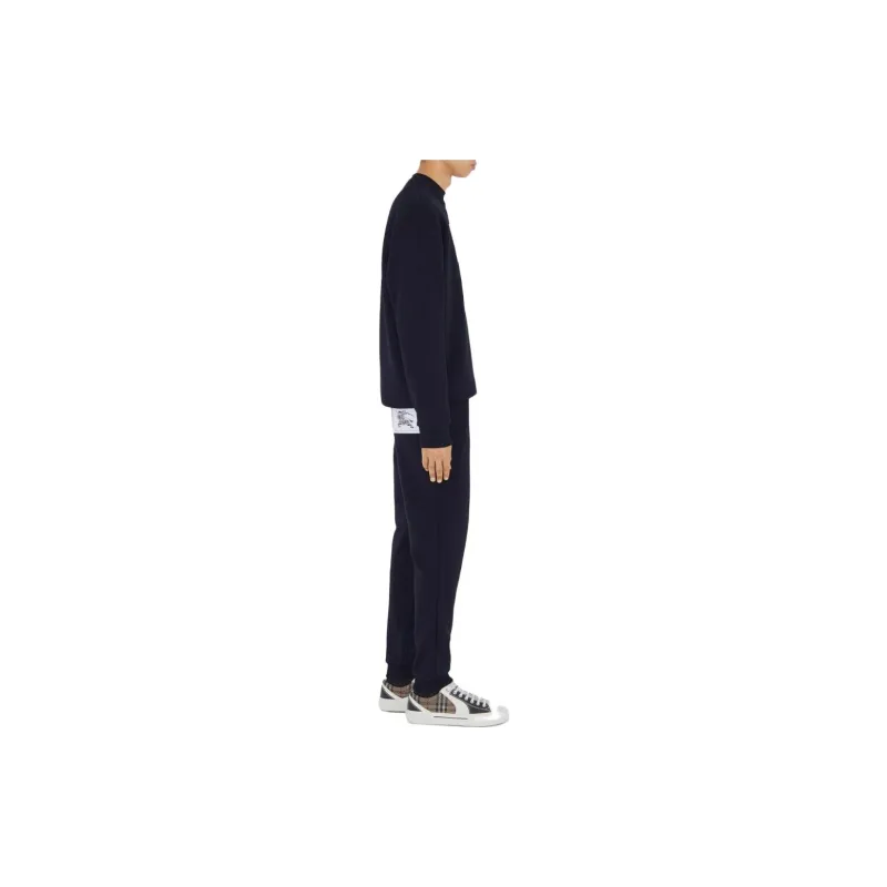 Burberry SS23 Knitted Sports Pants Men's Navy-3