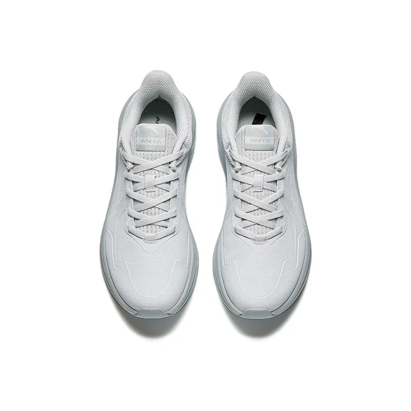 Anta Running Collection Anti-Slip Wear-Resistant Low-Top Casual Running Shoes Women's Gray-2