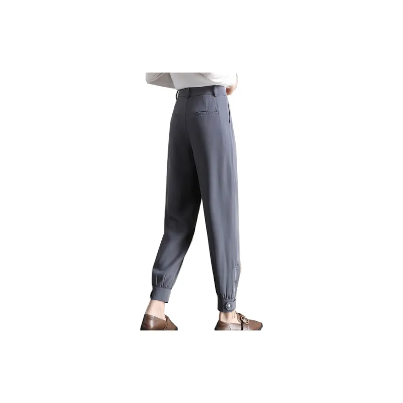 HIPPIEMISS Casual Pants Women's Gray-1