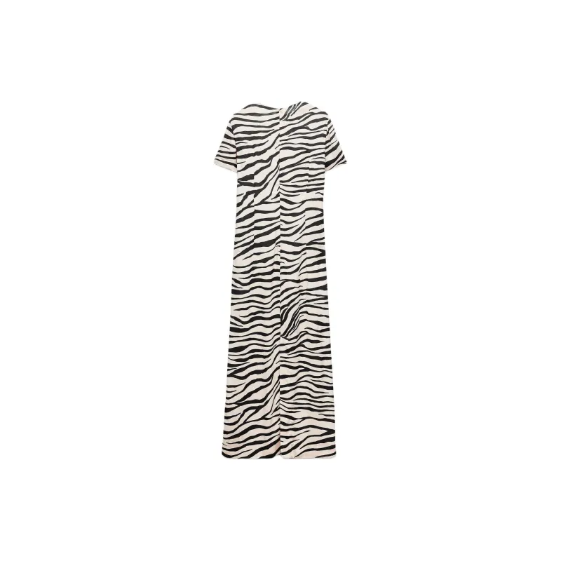 ZARA ZW Series Short Sleeved Dress Women's Zebra Print-1