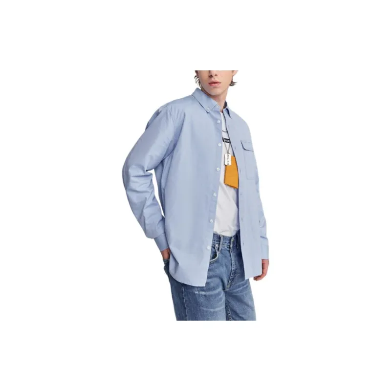 Lee Shirts Men Oxford Blue-4