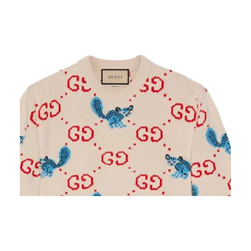 GUCCI Sweater Men's Ivory White-4