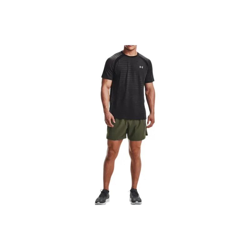 Under Armour Raglan Sleeve T Shirt Men's Gray-2