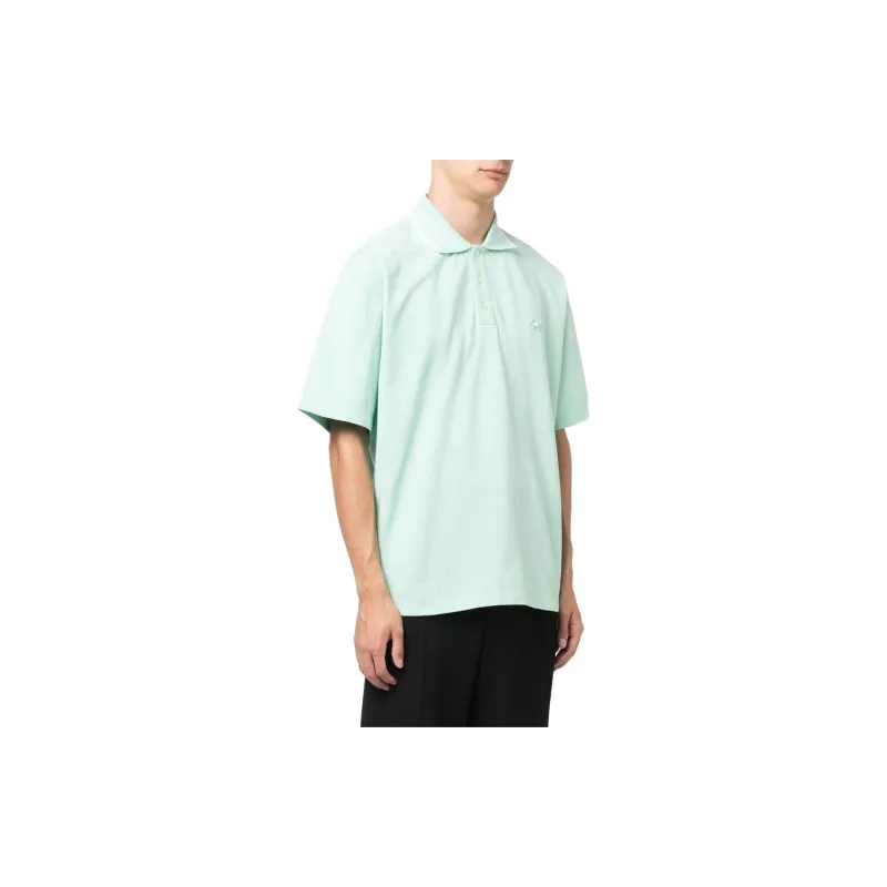 Maison Kitsune Polo Shirts Men Mint Green-1