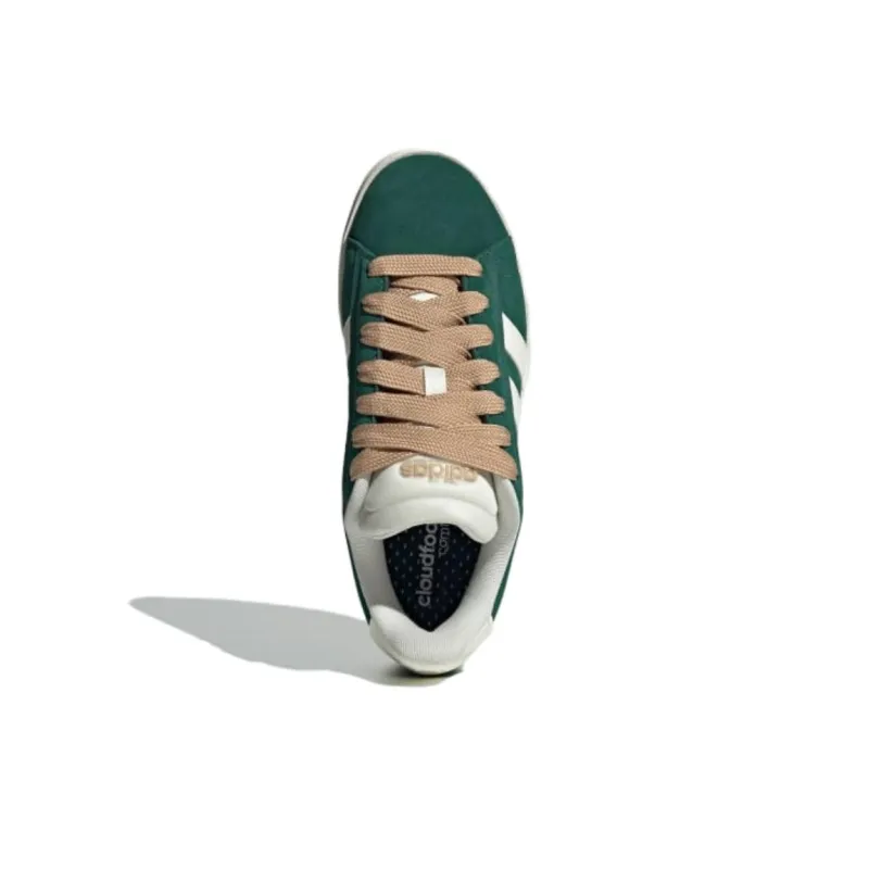 Adidas GRAND COURT ALPHA Anti-Slip Wear-Resistant Low-Top Skateboard Shoes Women's Green White-2