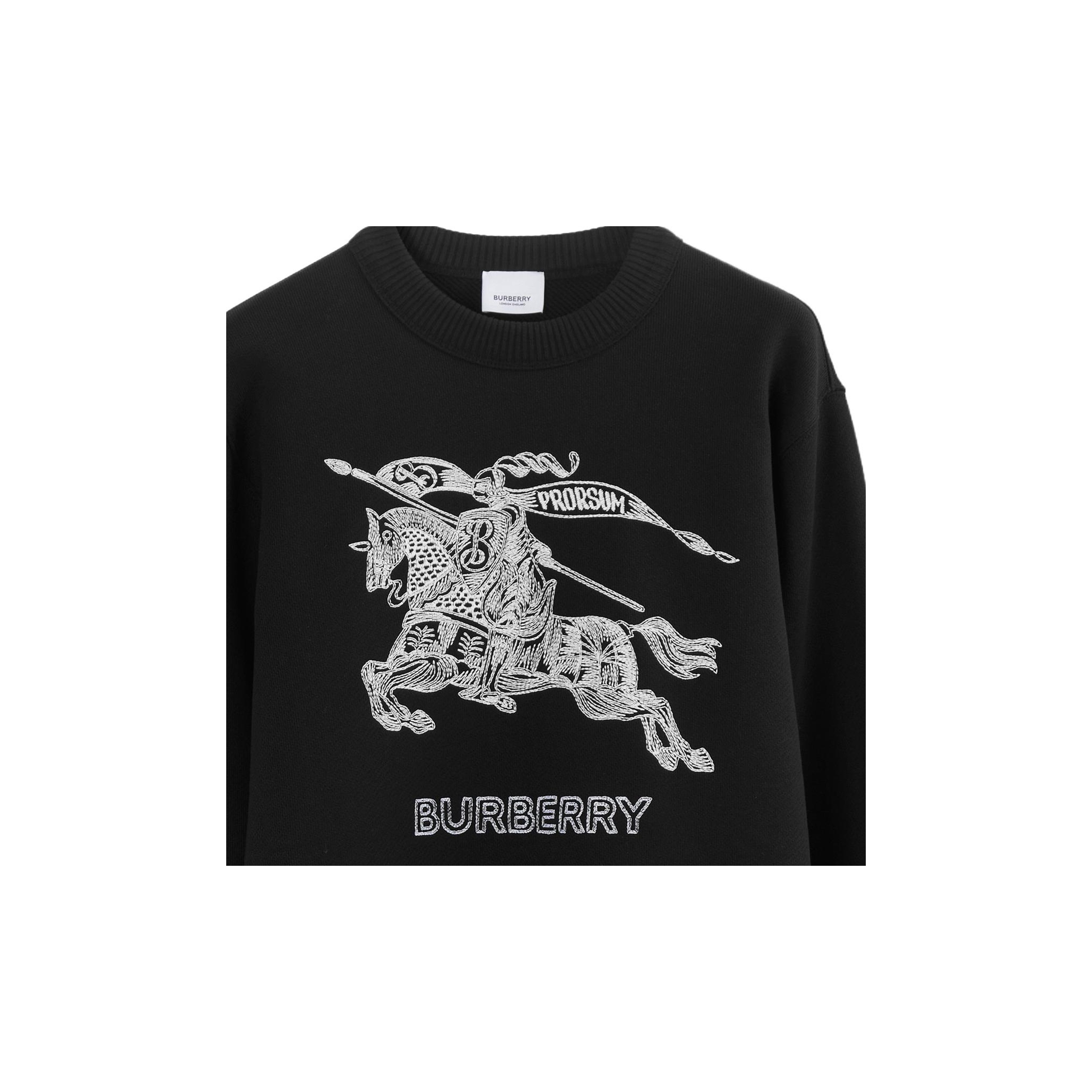 Burberry Embroidered Ekd Cotton Sweatshirt - POIZON