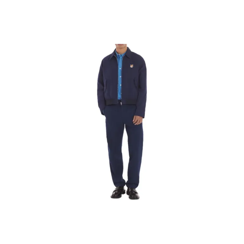 Maison Kitsuné Fox Head Patch Zipped Jacket-2