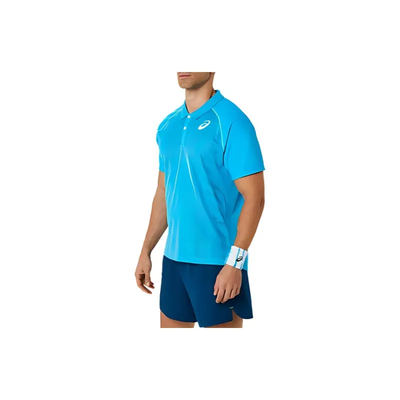 Asics Polo Shirts Men Blue-4