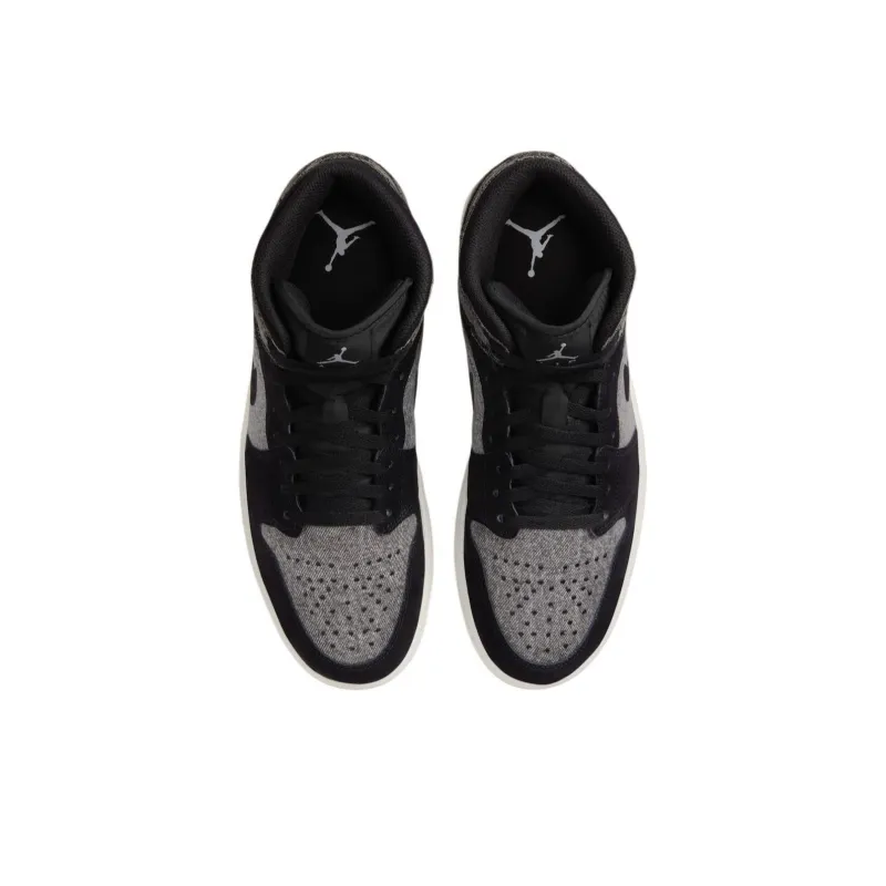 Air Jordan 1 Mid Se 'Black Denim'-3