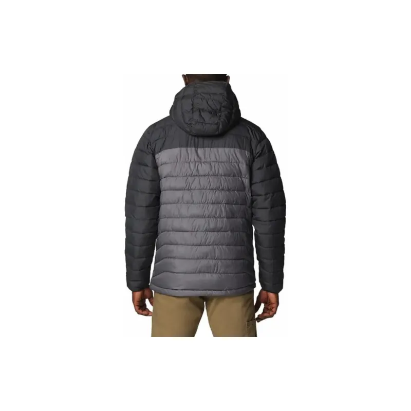 Columbia Powder Lite 2 Mens Grey Hooded Jacket Jackets Coats Men's City Gray-1
