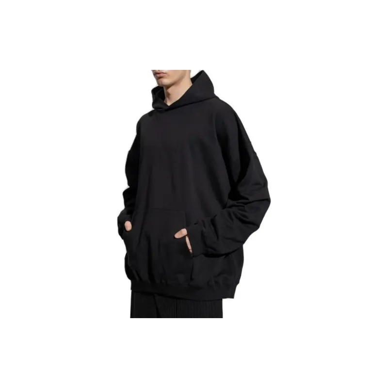 Balenciaga Oversized Jersey With Logo Embroidery Hoodie-3