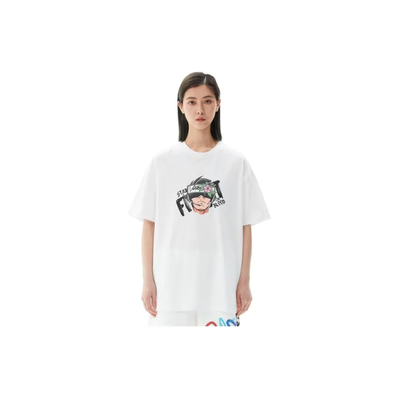 Lining X LNG X Li Ning T Shirts Unisex Standard White-2