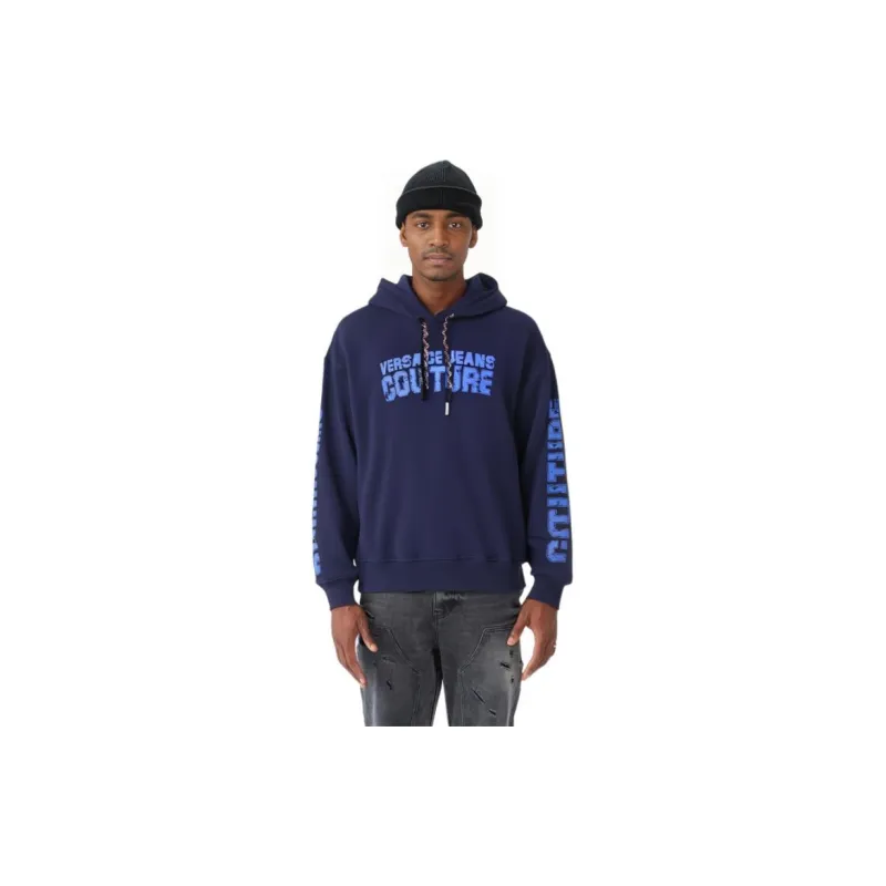 VERSACE JEANS COUTURE Sweatshirts Men Dark Blue-6