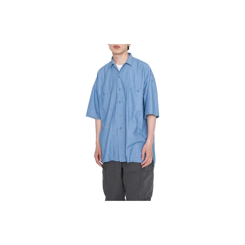 Nanamica Big Band Collar Wind Shirt-2