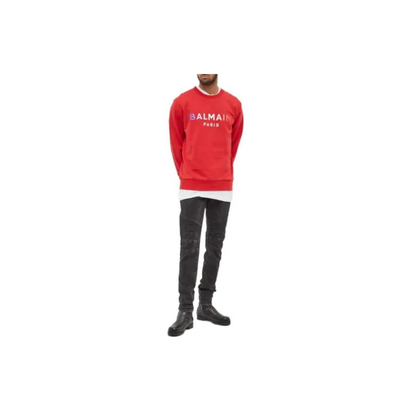 BALMAIN Sweatshirts Men Red-1