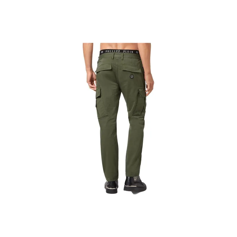PHILIPP PLEIN Straight leg Cargo Trousers-2