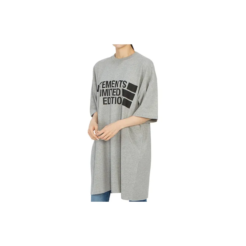 Vetements T-Shirts Unisex Gray-6