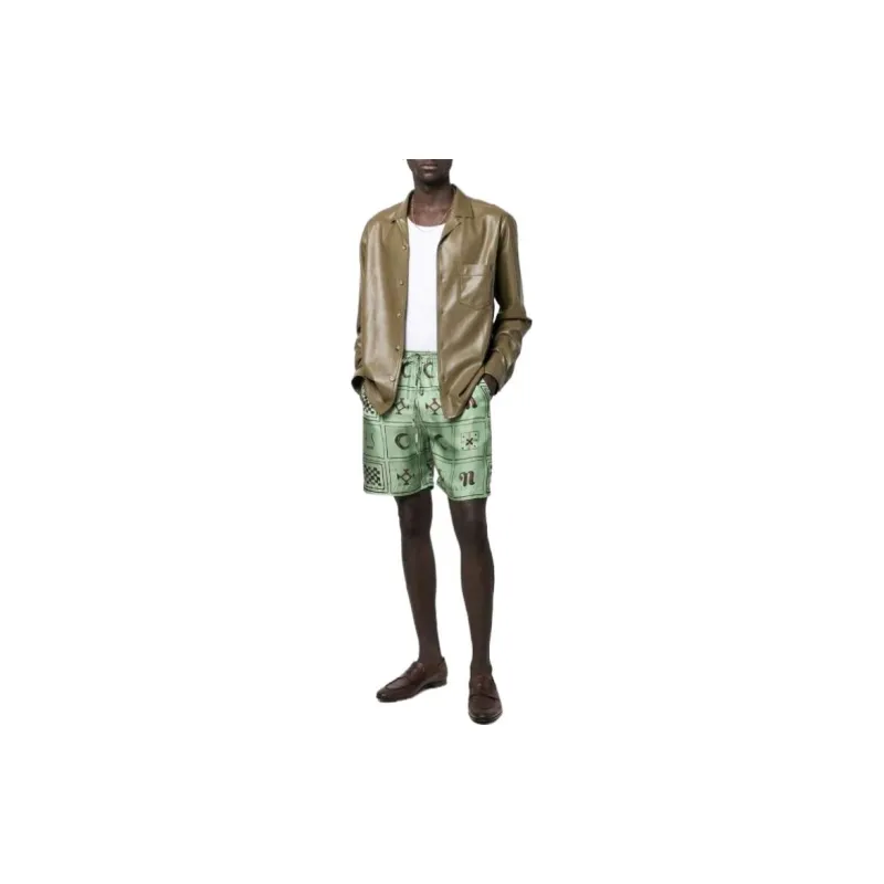 NANUSHKA Jackets Men Olive Green-1