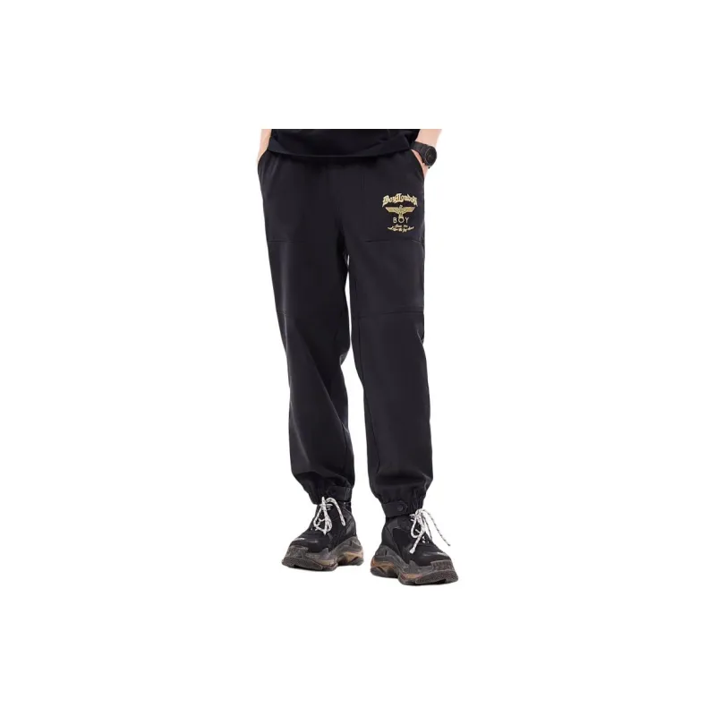 Boy London Casual Pants Unisex Black-1