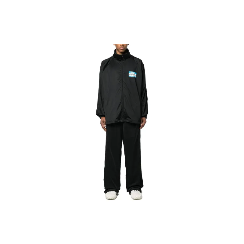 Vetements Logo print Wide leg Trousers-1