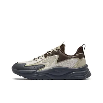 Erke Chuan Dust 2.0 Durable Breathable Low-Top Casual Shoes Men's Pale Wild Pine Tea Brown
