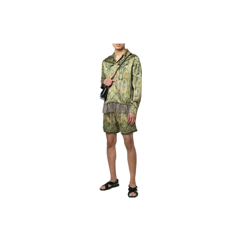 AMIRI Casual Shorts Men Green-1