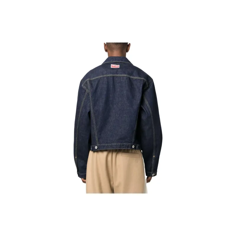 KENZO Contrast stitch Denim Jacket-2