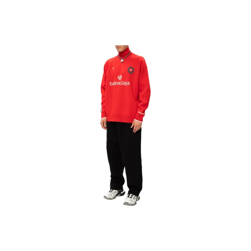 Balenciaga Cashmere Sweater Men's Red-3