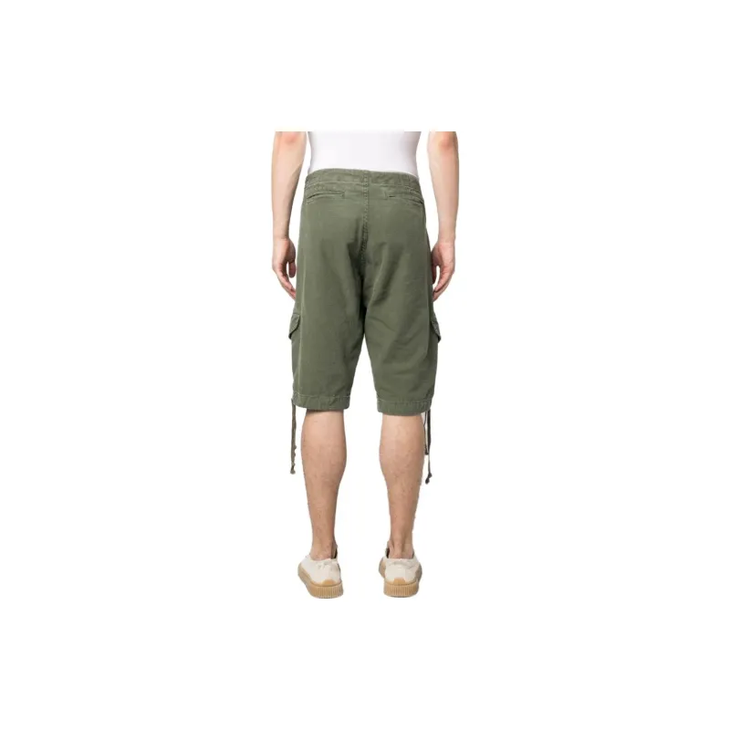 GREG LAUREN Brushed Cotton-twill Cargo Shorts-2