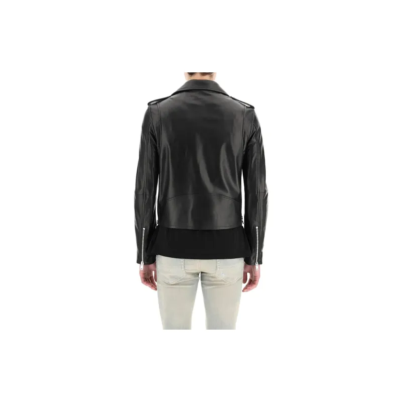 AMIRI Leather Biker Jacket-6