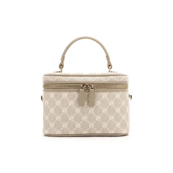 RED DRAGONFLY PVC Portable Small Bucket Crossbody Bag Regular Women's Mountain Gray