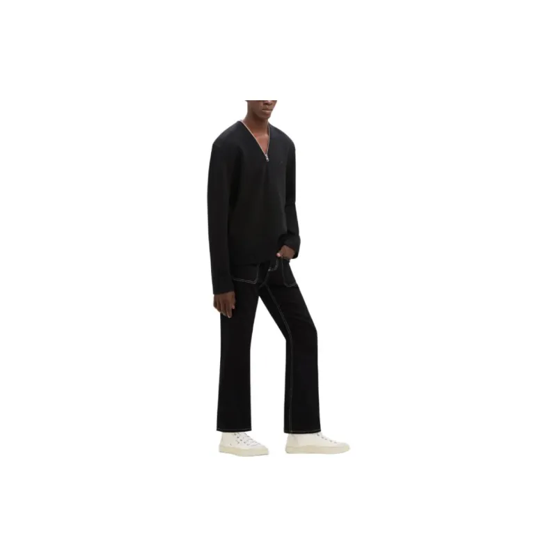 COURREGES Zipped Wool Sweater-3