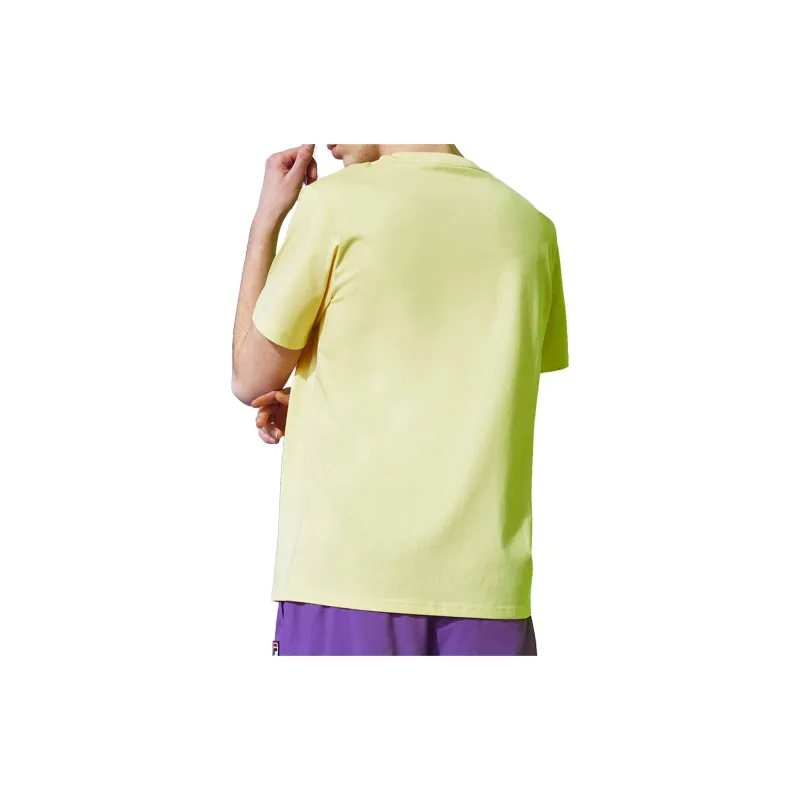 FILA FUSION T Shirts Unisex Yellow-3