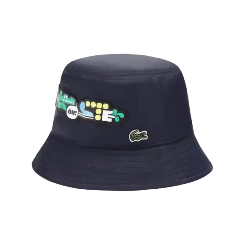 LACOSTE Polyester Bucket Hats Kids' Blue-0