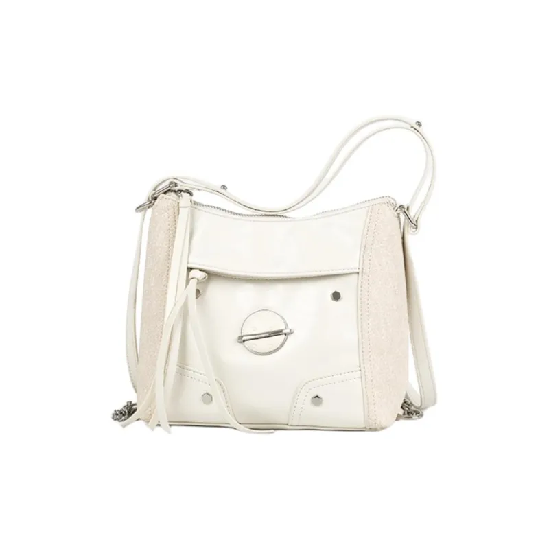 DAPHNE PU Backpack Shoulder Bag Medium Size Women's Blue/White-7