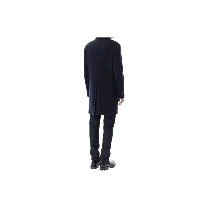 Zegna FW22 Coat Men's Marine Blue-3