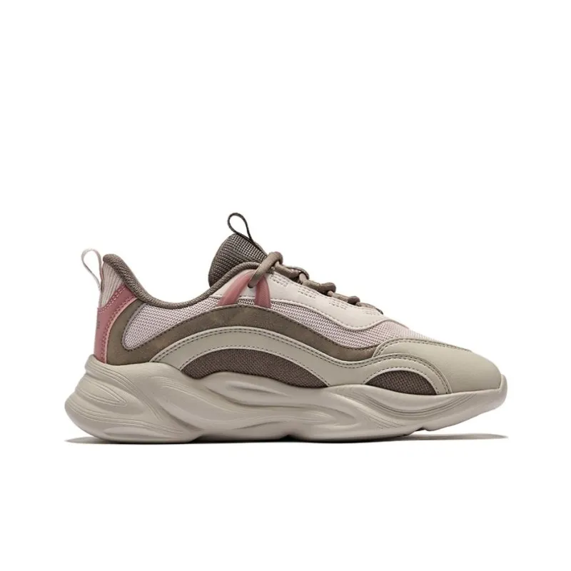 Erke Wei Yang Fall/Winter Edition Height Increasing Low-Top Casual Shoes Women's Painted Gray Brown Stone-1