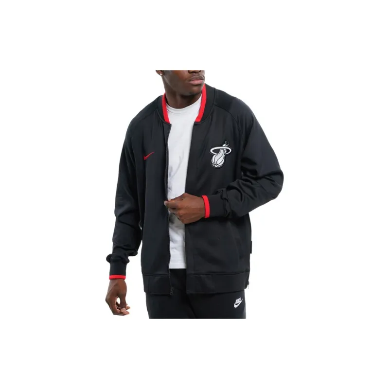 Nike Dri-Fit Miami Heat Showtime City Edition Jackets Coats City Edition Miami Heat Men's Black-4
