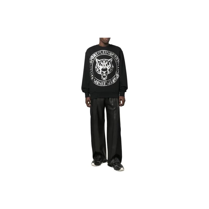 PLEIN SPORT Tiger Logo print Sweatshirt-1