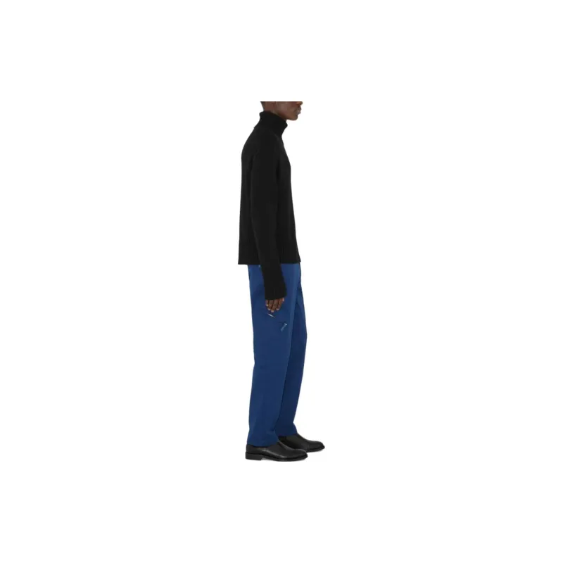 Burberry Workwear Casual Pants Men's Marine Blue-3