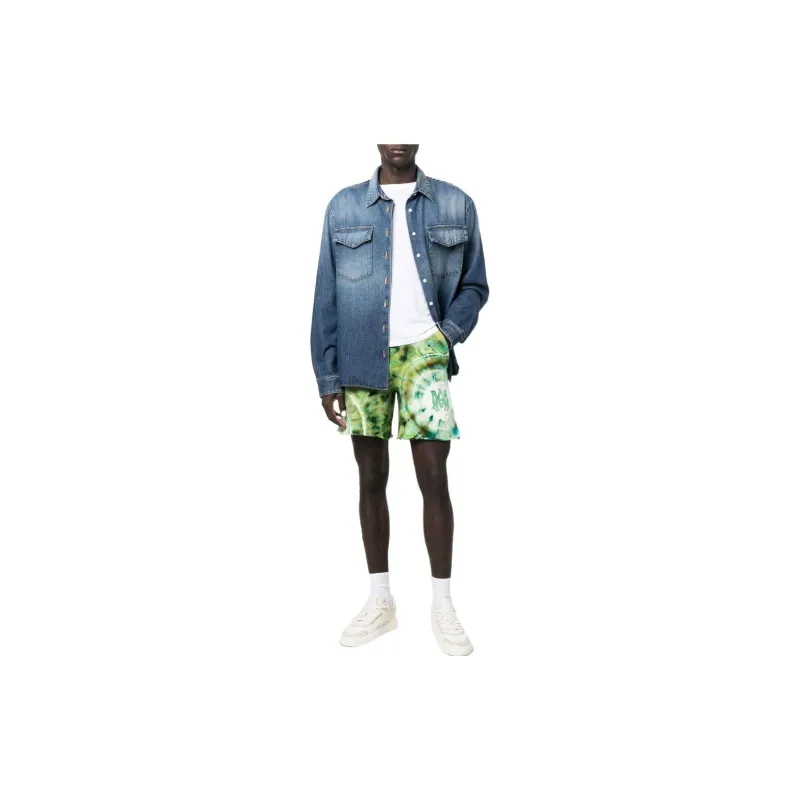 AMIRI Casual Shorts Men Green-1