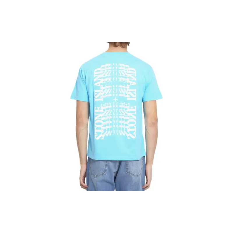 STONE ISLAND T Shirts Men Royal Blue-2
