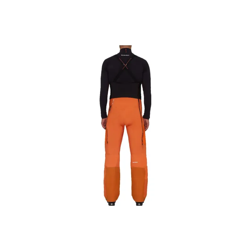 MAMMUT Ski Pants Men's Egret Orange-2
