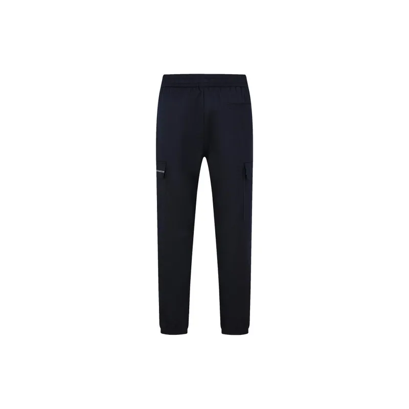 DEGAIA Knitted Sweatpants Men's Navy Blue-1