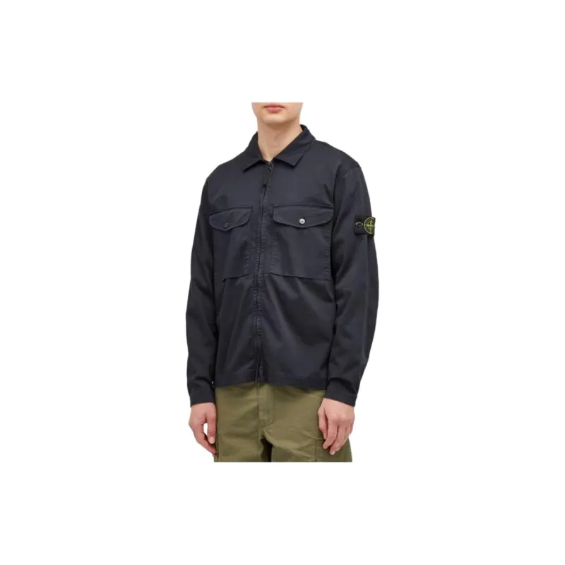 STONE ISLAND Shirts Men Blue-3